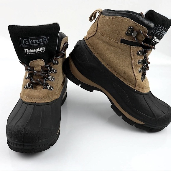 COLEMAN Women Boots Thinsulate Glacier -W Cold Weather Brown Black Size 7 hiking - Picture 1 of 7